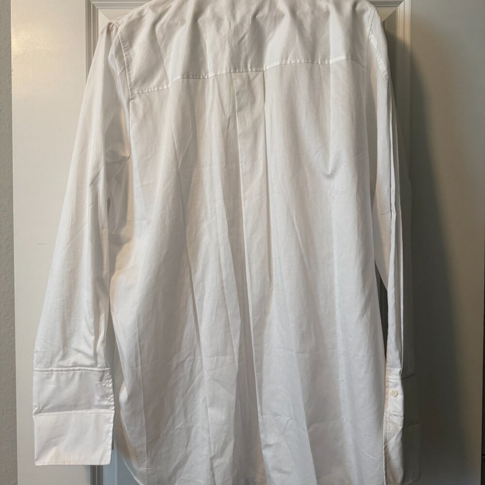 COS White Pintuck Button-Down Shirt - Picture 4 of 4